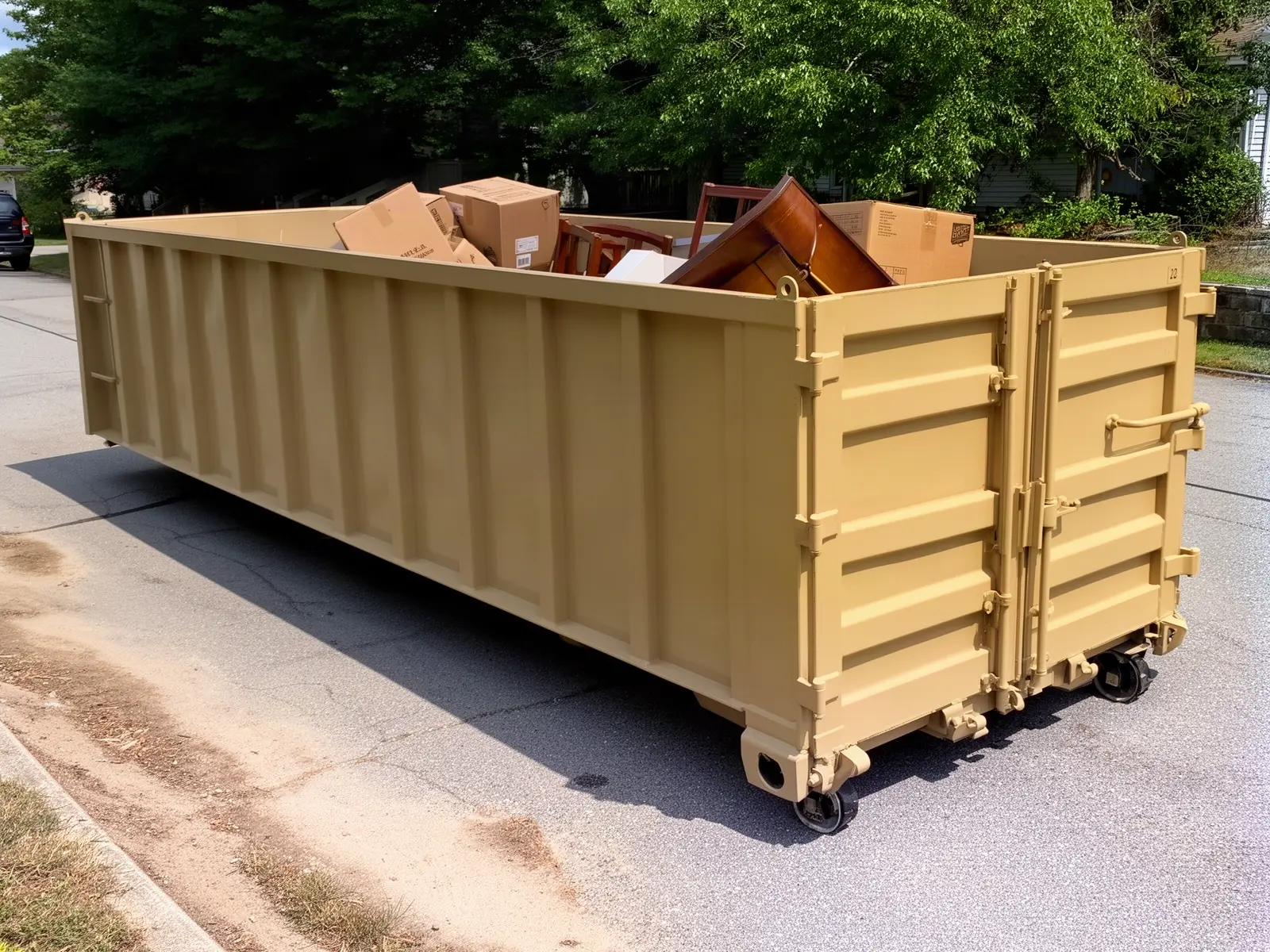 Roll-off dumpster from Eddie & Vic's Dumpster Rental LLC in Seneca, SC